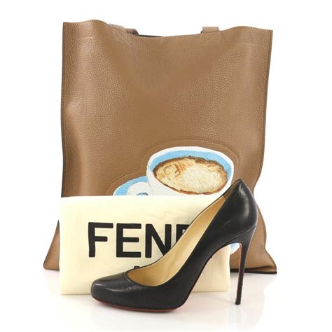 fendi logo shopper bag replica